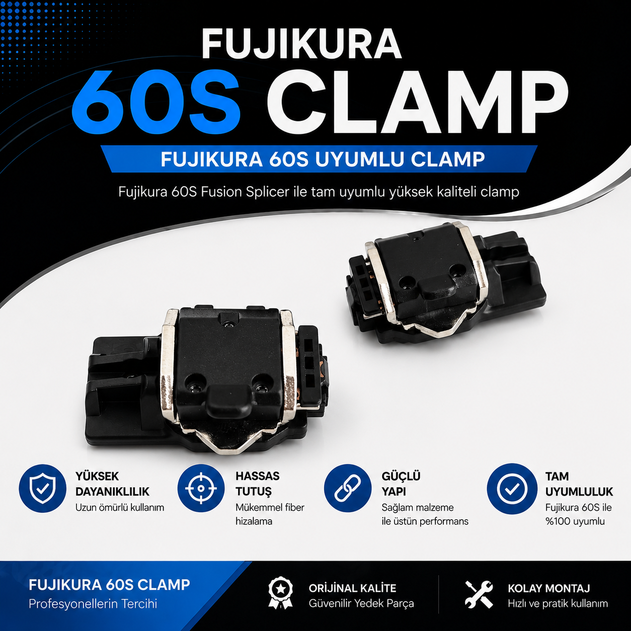 Fujikura 60S Uyumlu Fiber Tutucu Clamp