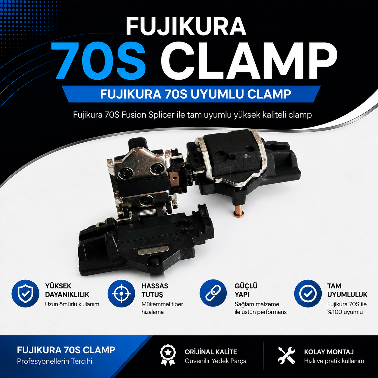 Fujikura 70S Uyumlu Fiber Tutucu Clamp