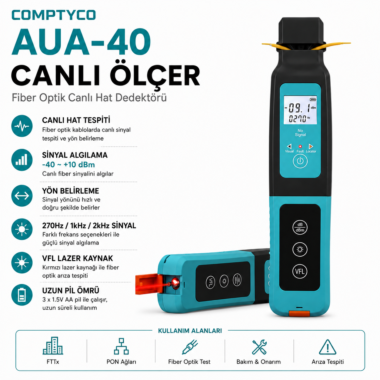 Comptyco AUA-40 Canlı Uç Ölçer