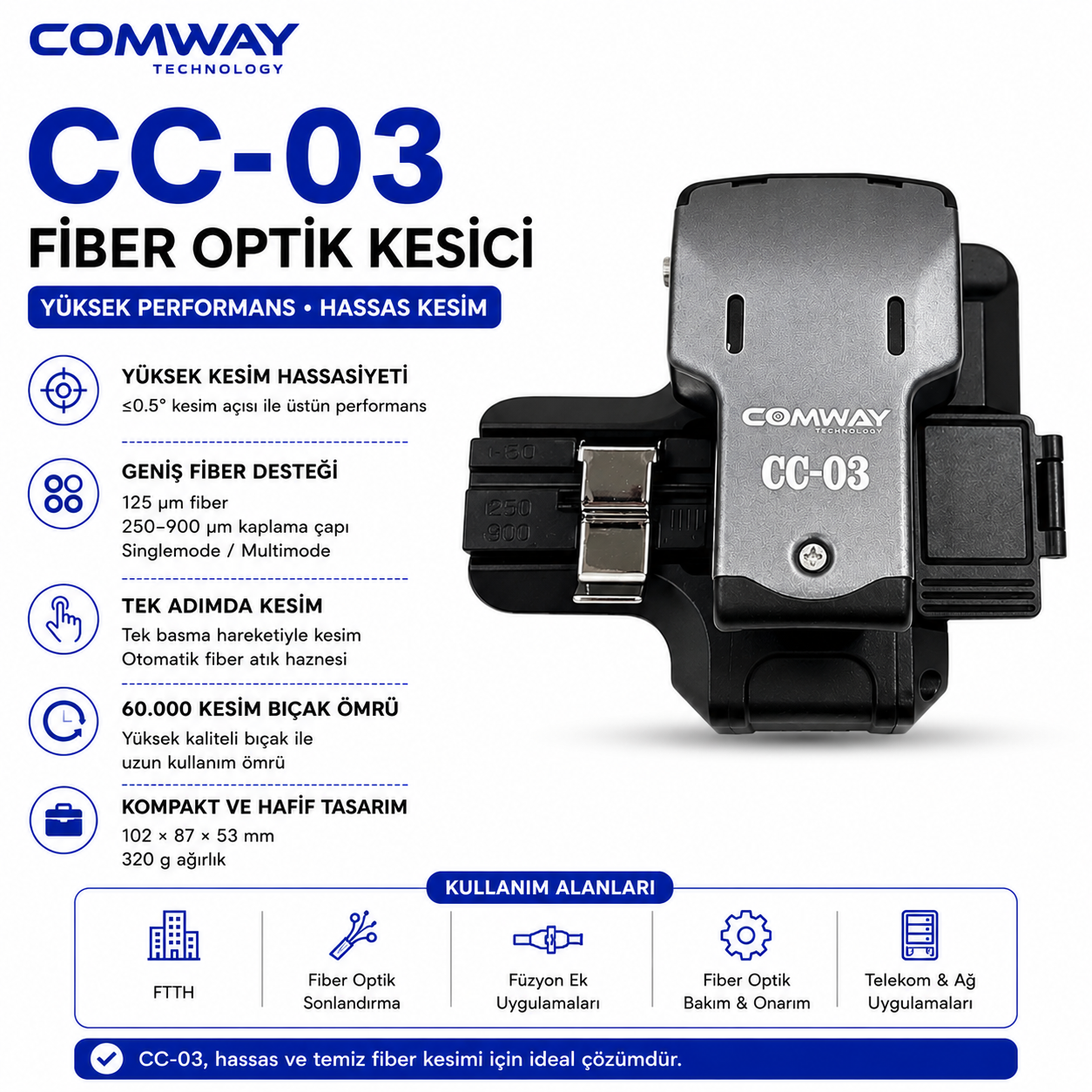 Comway CC-03 Tam Otomatik Kesici