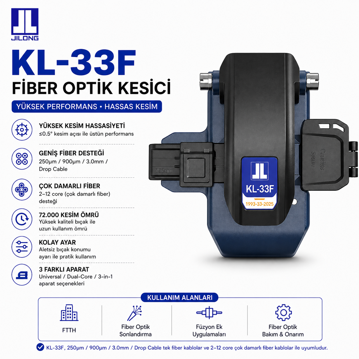 Jilong KL-33F Tam Otomatik Kesici