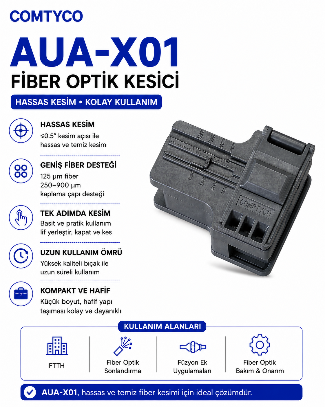 Comptyco AUA-X01 Fiber Kesici