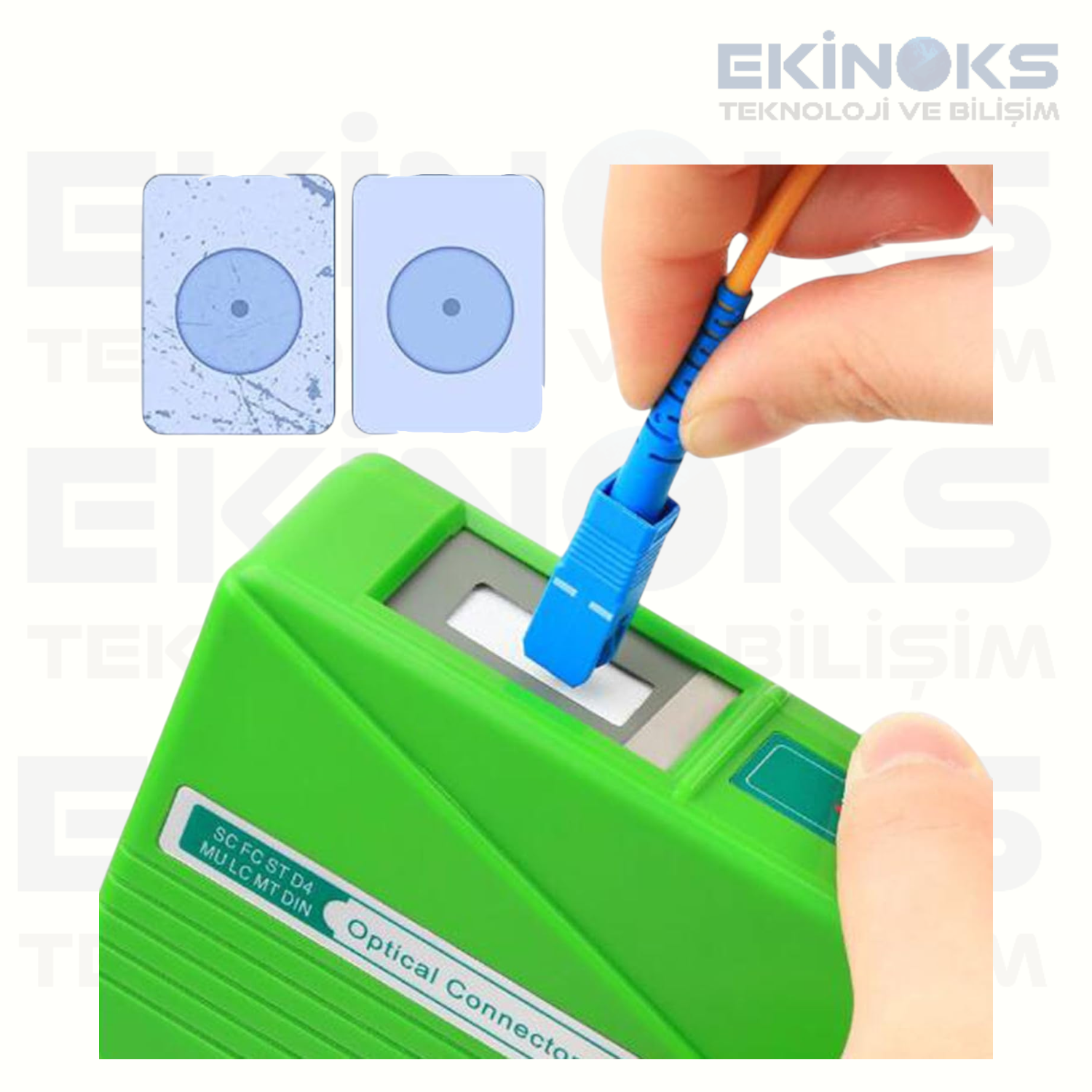 Fiber Optik Uç Temizleme Kaseti