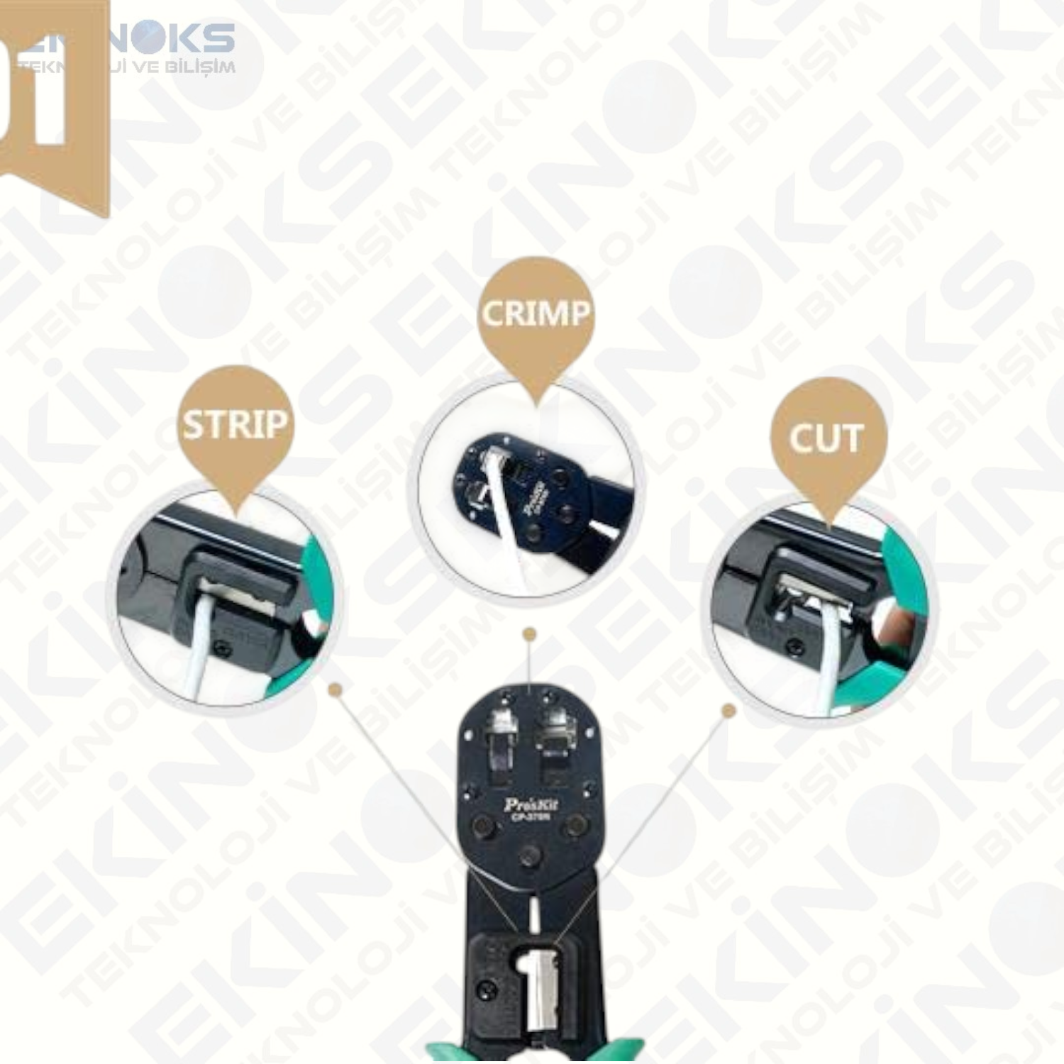 Pro's Kit CP-376N Konnektör Sıkma Penses RJ45/8P8C