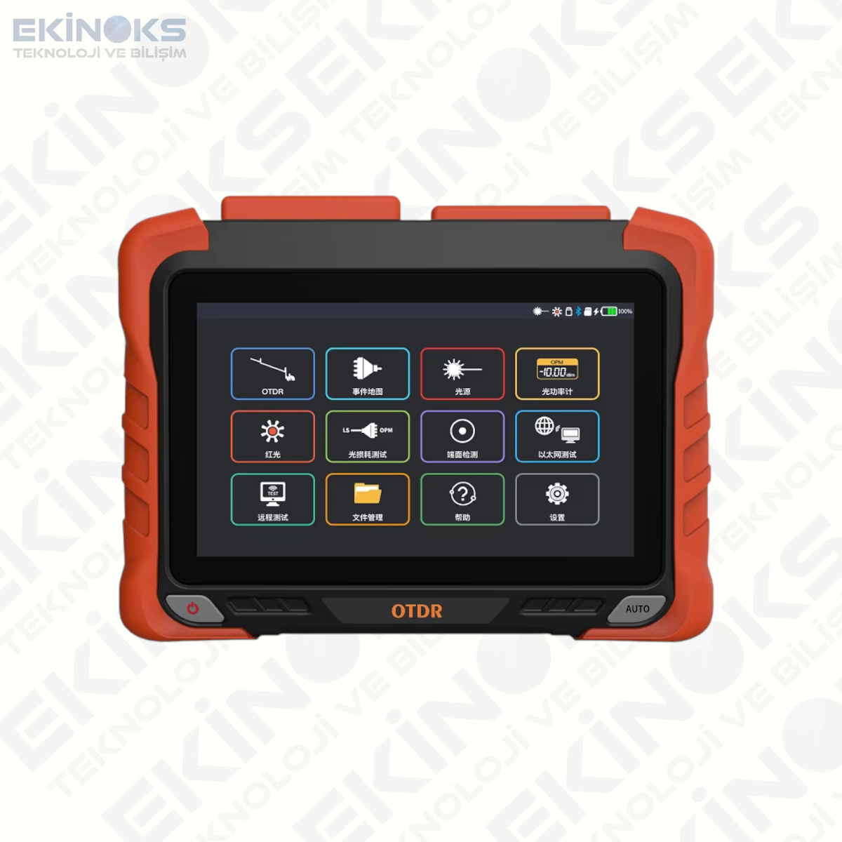 NOVKER NK6200 T6 OTDR 1310/1550/1650nm 37/35/35dB Türkçe Menü