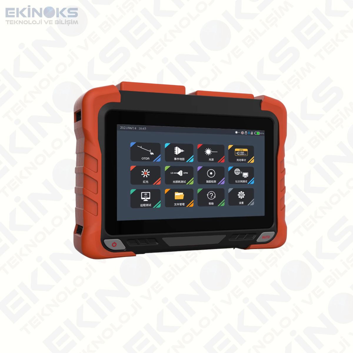 NOVKER NK6200 T6 OTDR 1310/1550/1650nm 37/35/35dB Türkçe Menü