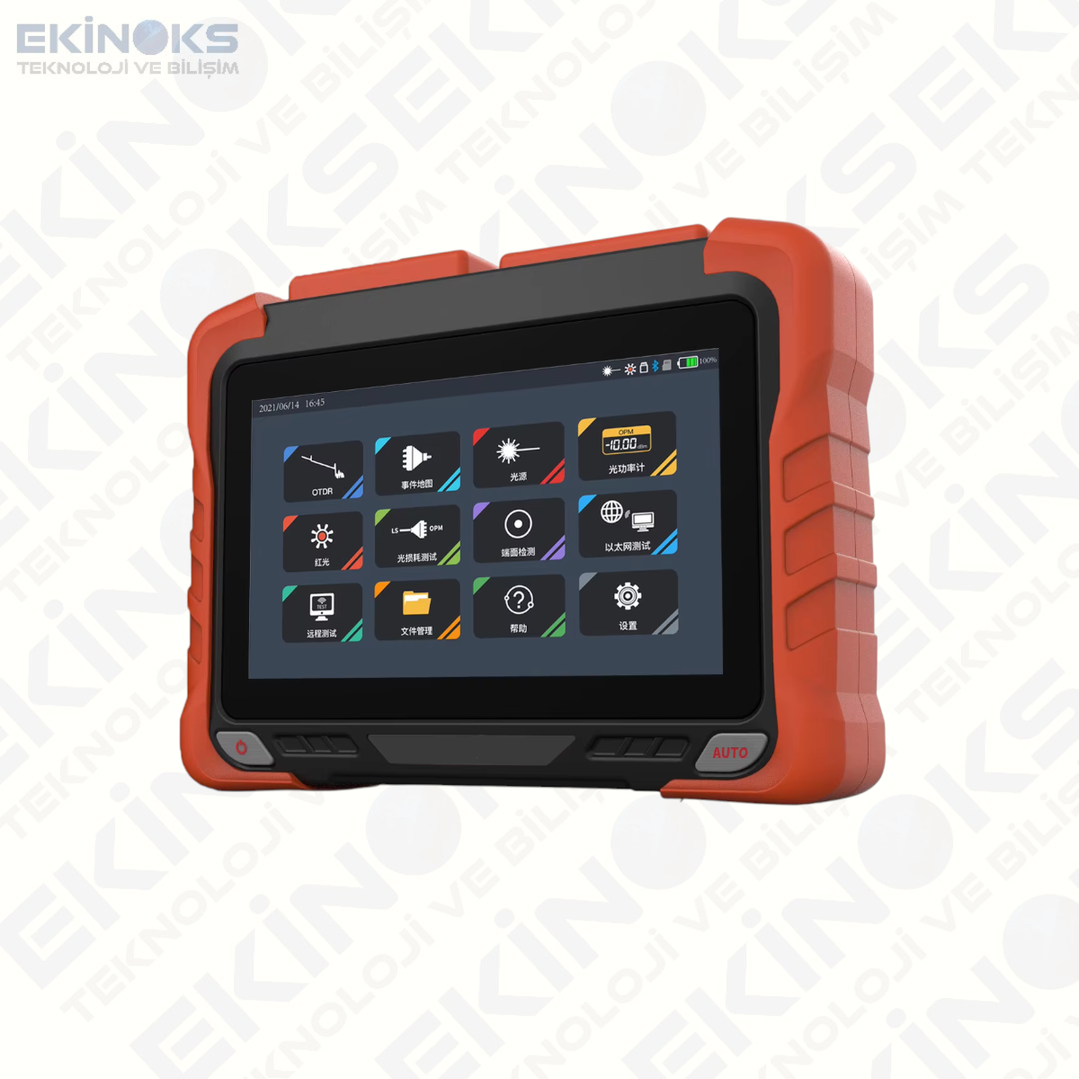 NOVKER NK6200 T6 OTDR 1310/1550/1650nm 37/35/35dB Türkçe Menü